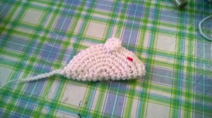 Crocheted Catnip Mouse and Bunny Toys - catnip mouse