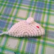 Crocheted Catnip Mouse and Bunny Toys - catnip mouse