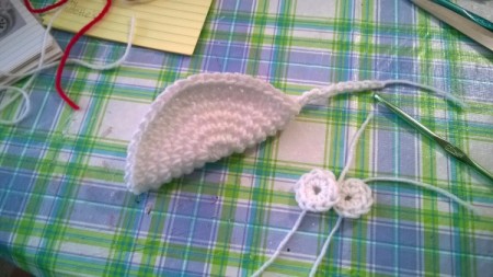 Crocheted Catnip Mouse and Bunny Toys - fold body