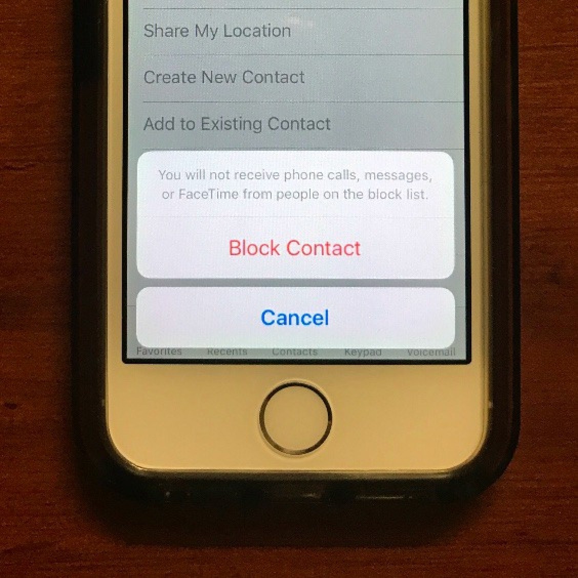 how to find a blocked number on iphone