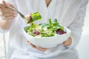 A bowl of healthy salad.