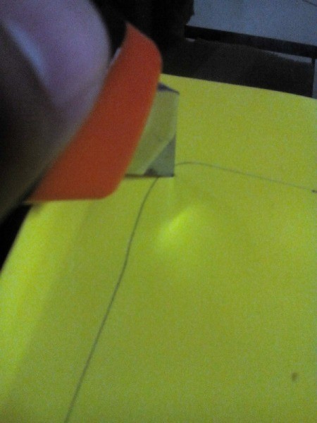 Pouch with Easy Tap Phone Case - cut along three sides of the tracing, leaving one long side to create a flap