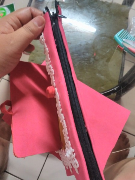 Pouch with Easy Tap Phone Case - glue in zipper