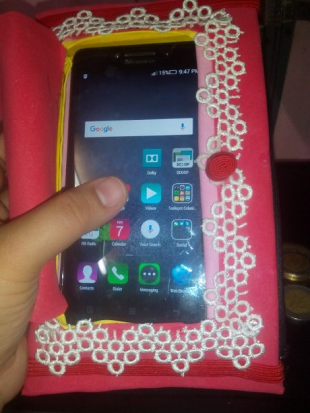 Pouch with Easy Tap Phone Case - use phone without having to take it out of the holder