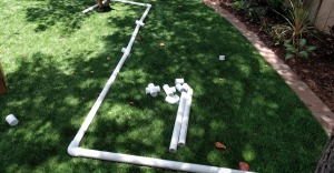 PVC Tunnel Building Project for Toddlers - child's PVC pipe layout