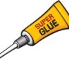 A illustrated bottle of super glue.