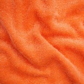 A plush orange blanket.