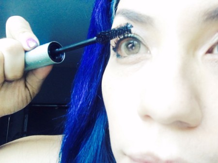 All-Day Curled Lashes - applying mascara