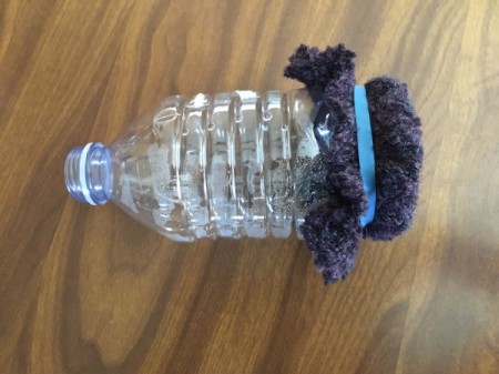 Upcycled Bubble Snake Maker - cover with cloth and secure with a rubber band