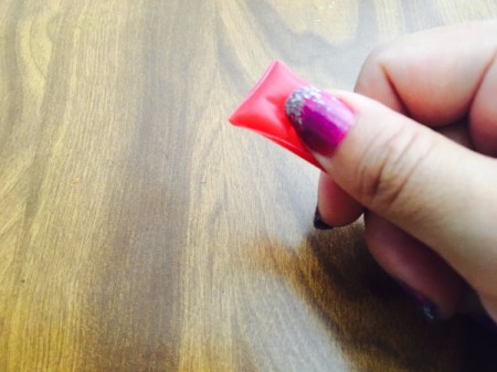 Drinking Straw Geometric Earrings - fold two more times