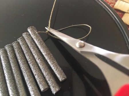 Drinking Straw Statement Necklace - trim excess thread