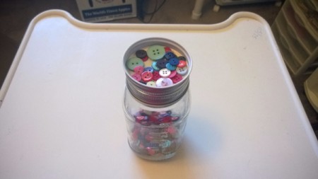 Sorting Buttons or Beads - buttons in top lid