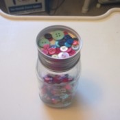 Sorting Buttons or Beads - buttons in top lid