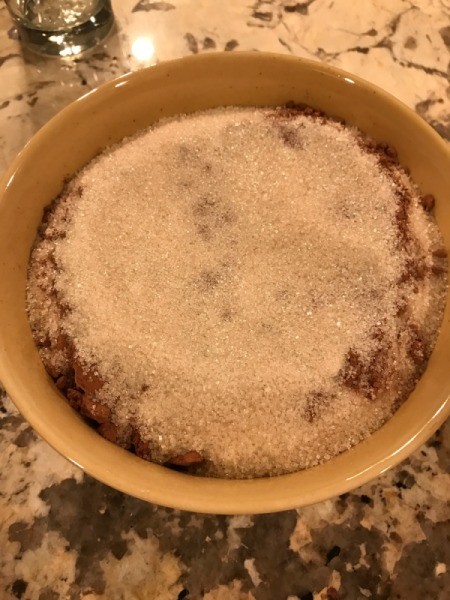 sugar and cocoa in bowl