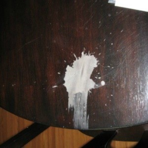 Fixing a Wood Table With a Nail Polish Remover Stain | ThriftyFun