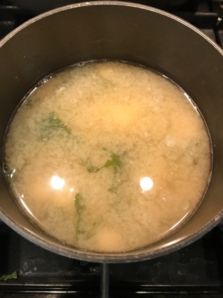 Miso Soup in pan