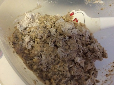 stirring ingredients in bowl