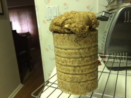 cooked Slow Cooker Bread cooling on rack
