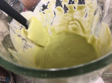 pancake batter in blender