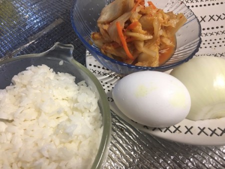 Kimchi Fried Rice ingredients
