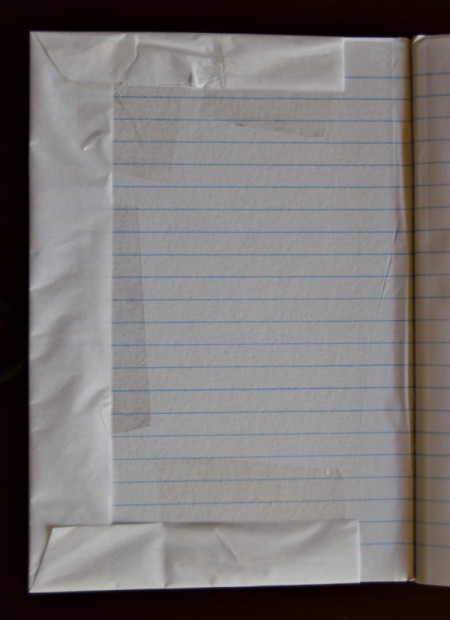 Decorated Journal Teacher's Appreciation Gift - view of the paper cover from inside the book