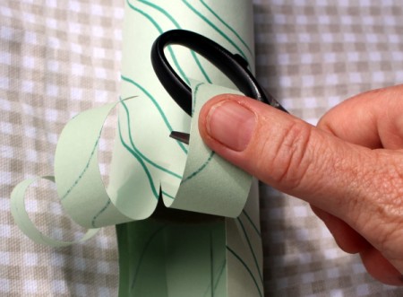 Paper Octopus - work gently so as not to tear the paper