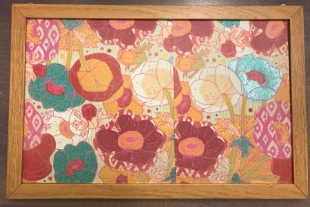 Personalized Bulletin Board - fit paper into the bulletin board frame to cover the cork