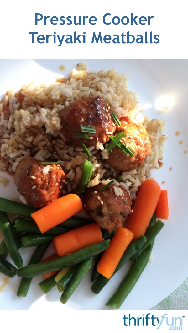 Pressure Cooker Teriyaki Meatballs ThriftyFun