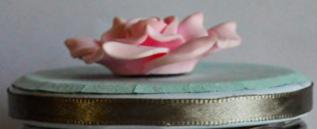 Delightful Jar Teacher's Appreciation Gift - glue rose to top of lid