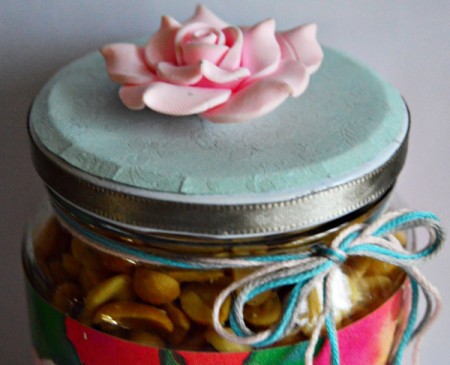 Delightful Jar Teacher's Appreciation Gift - tie a floss bow around the neck of the jar