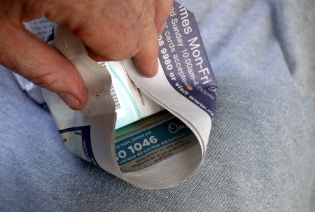 Newspaper Gift Bag - fold up one end as you would a gift