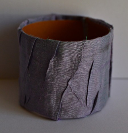 Easy Floral Lace Serviette Rings - glue fabric covered cardstock into a tube and glue where it overlaps