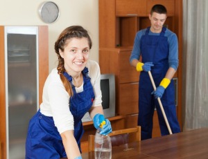 Two profession cleaners.