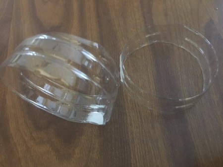 Plastic Bottle Bracelets - cut rings of plastic