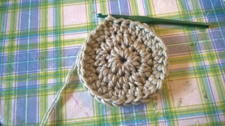Making a Doily into a Bowl - continue making rounds using half double stitch