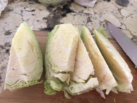 cabbage pieces