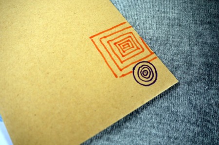 Recycled Envelope Corner Page Bookmarks - second pattern