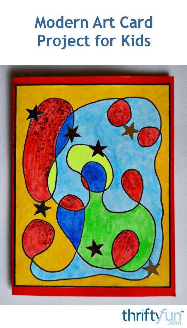 Modern Art Card Project for Kids ThriftyFun