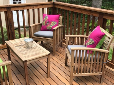 Refinishing Teak Outdoor Furniture - oiled and dry furniture, table and chairs