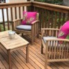 Refinishing Teak Outdoor Furniture - oiled and dry furniture, table and chairs