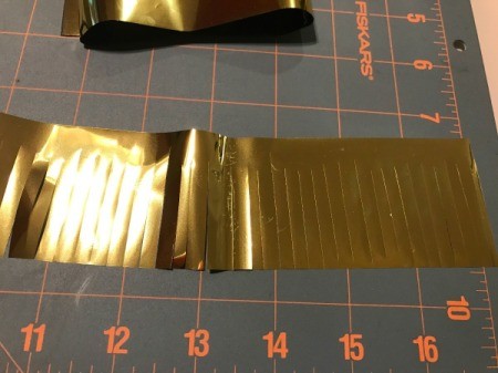 Birthday Number Piñata - creating fringe