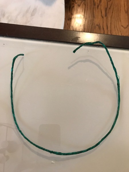 Flower Crown - cut a length of floral wire to fit and bend into a "U"
