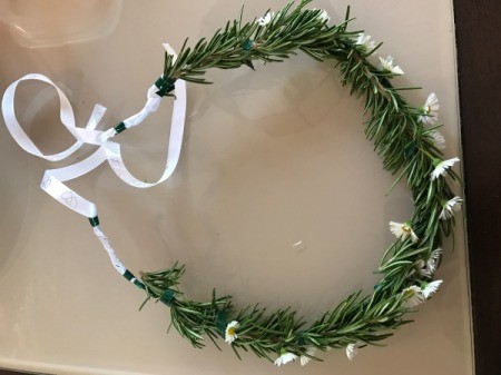 Flower Crown - add ribbon ties if desired