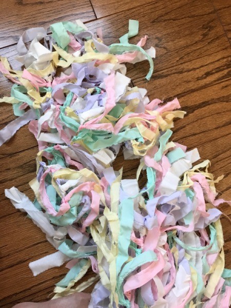 Fabric Garland  - closeup of garland