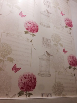 Finding Discontinued Wallpaper - flowers, butterflies and birdcage pattern