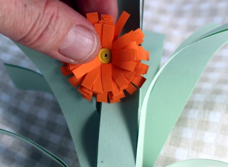 Paper Flower Bouquet - attach to the stems