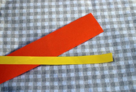 Paper Flower Bouquet - cut a 3/4 inch strip from a different color