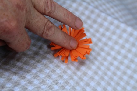 Paper Flower Bouquet - press down in the center to splay out the the petals