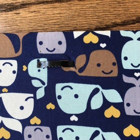 Fabric Corkboard - hanger attached