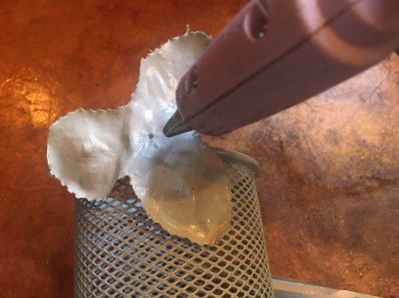 Flour Flower Mesh Cup - leaves